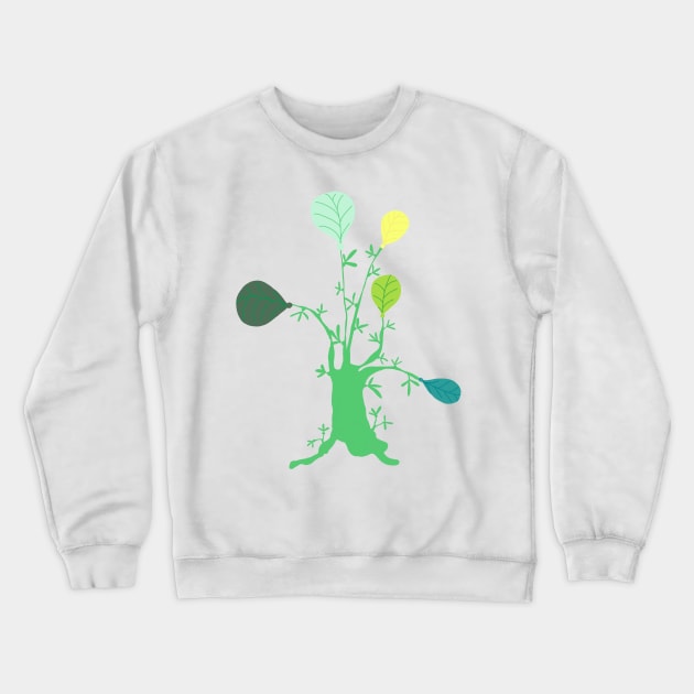 GIANT LEAVES Crewneck Sweatshirt by aroba